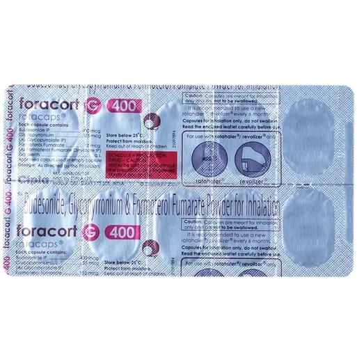 foracort g 400mcg rotacap 30's